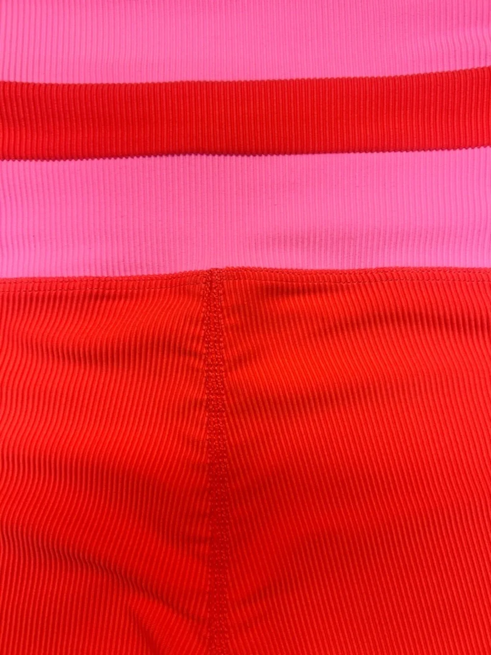 Beach Riot Samantha Short in Coral Beach Colorblock, Ribbed, Size XS, GUC